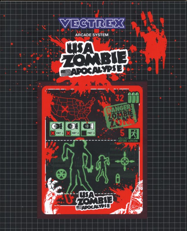 USA Zombie Apocalypse box art for Vectrex